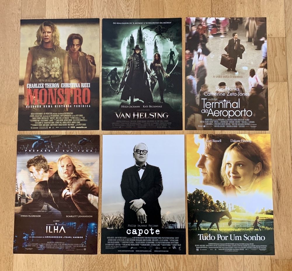 Coleção de cartazes alusivos a filmes (21x30cm) - anos 2003/2006