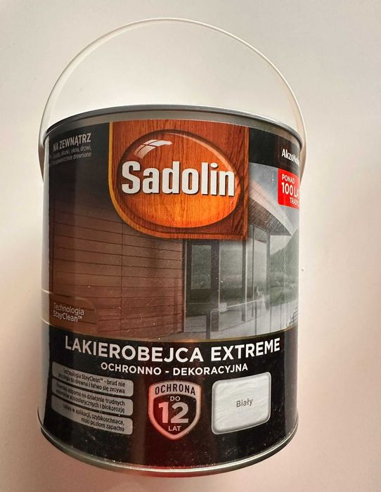 Sadolin Lakierobejca Extreme kolor biały 2,5l