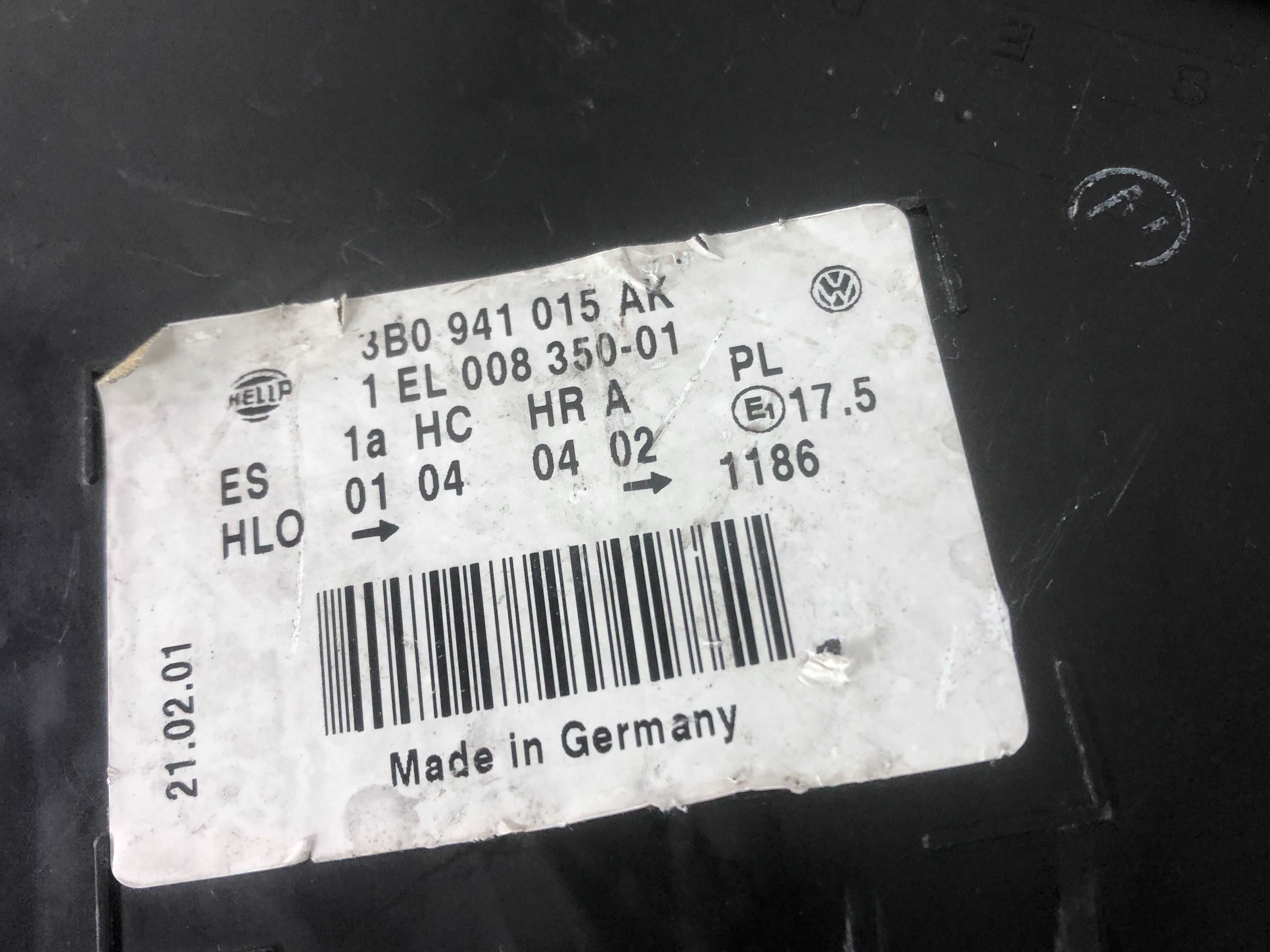 Volkswagen Passat B5 3B0941015AK рестайл фара ліва