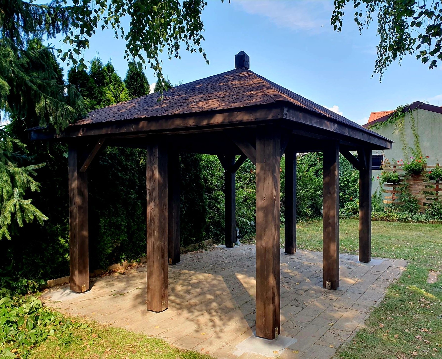 Altana,pergola zadaszenie tarasu-wiata.