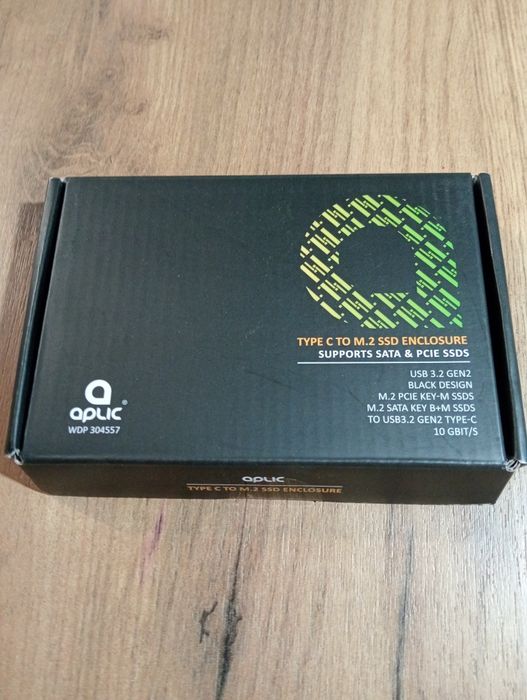 Obudowa Aplic M.2 NVMe z USB 3.2 Gen 2 na PCIe 3.0 i SATA kompatybilna