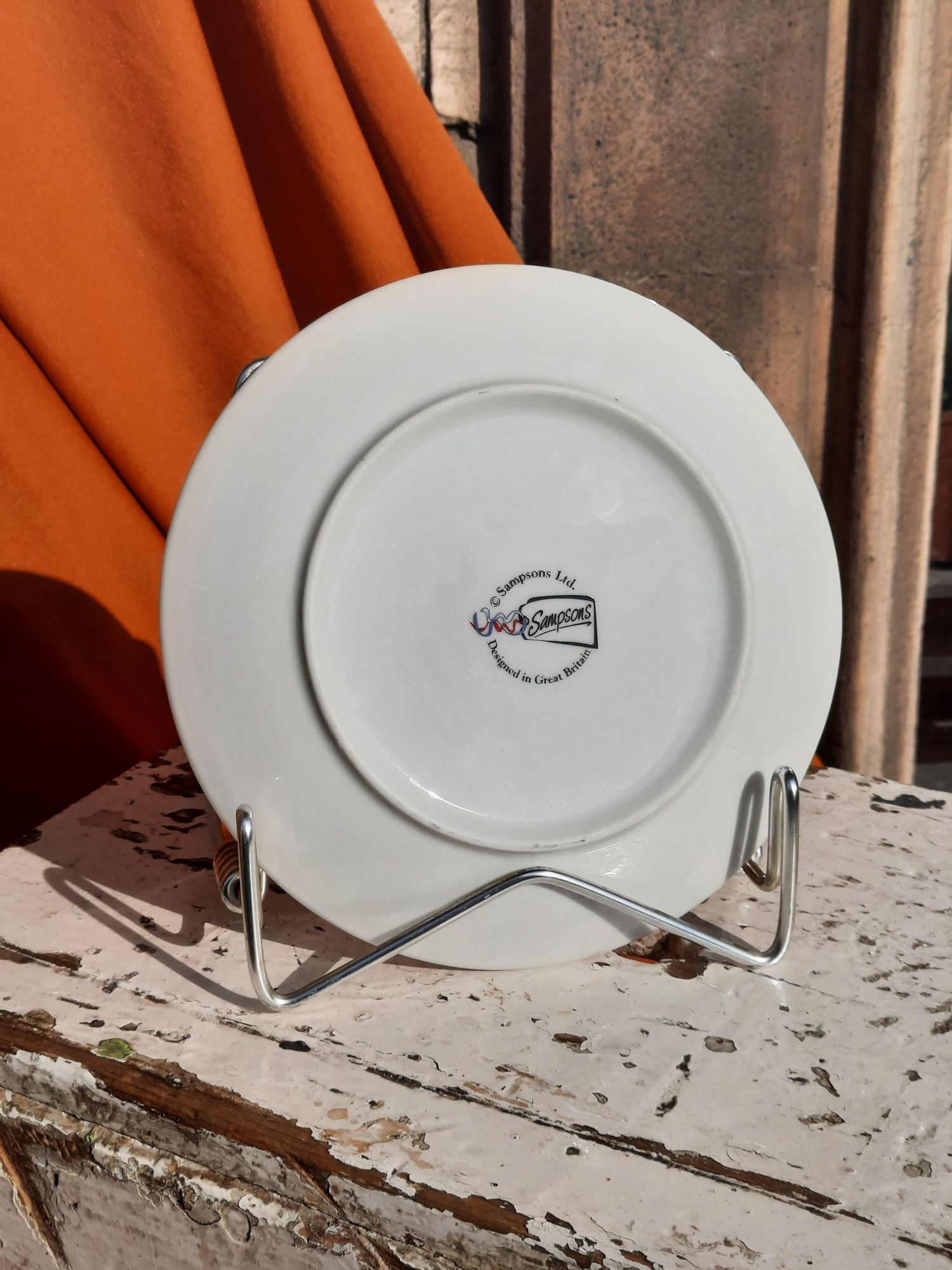 Talerz londyn anglia porcelana