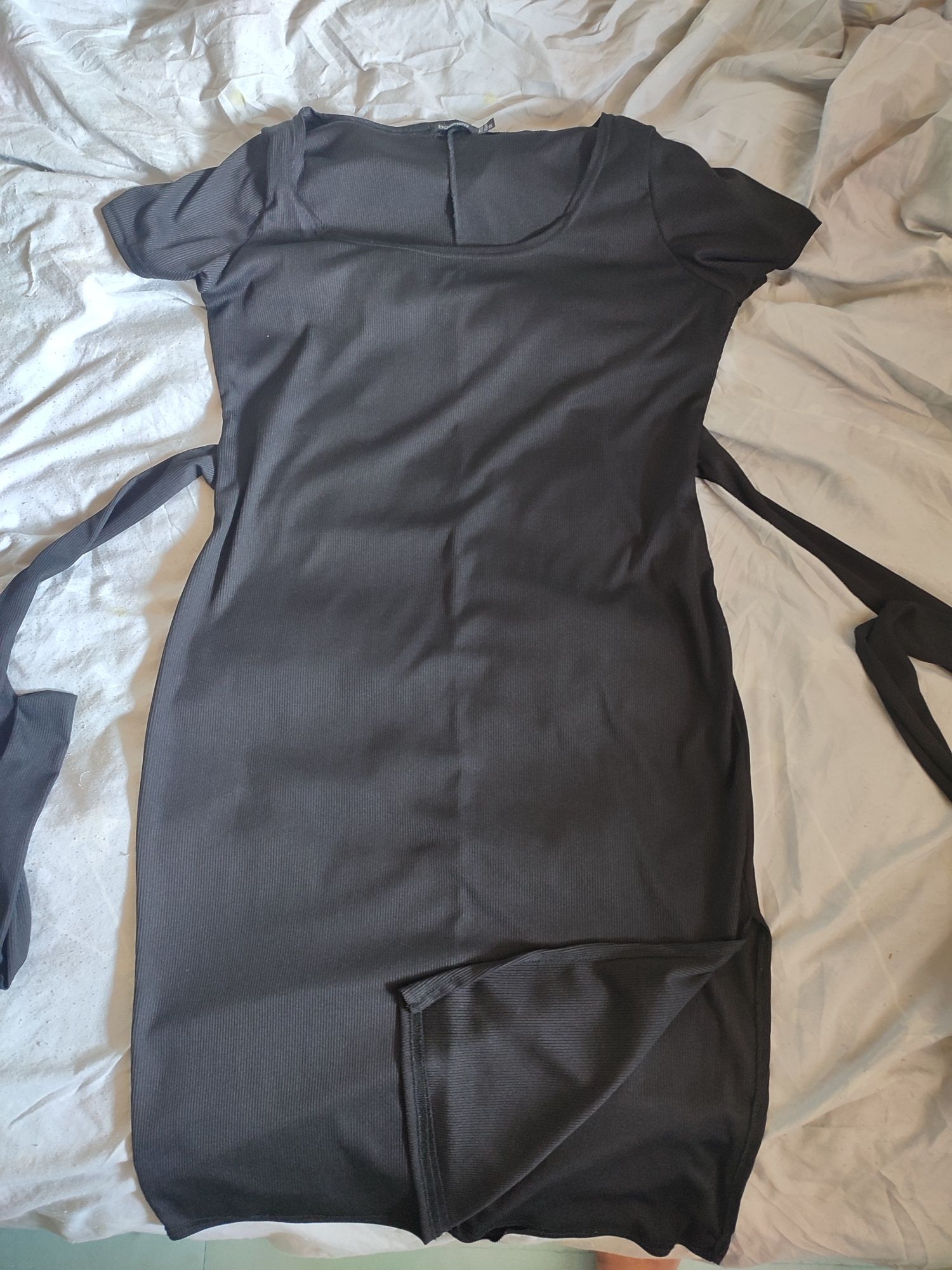 Чорна сукня в рубчик 14-16, XL