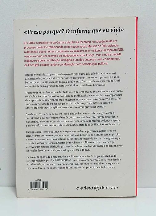 A Minha Prisão - E Se Acontecesse Consigo?, de Isaltino Morais