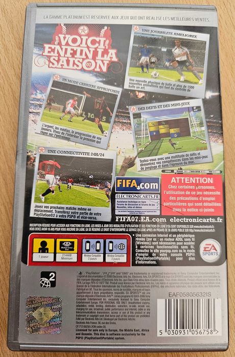 Jogo FIFA 07 para PSP