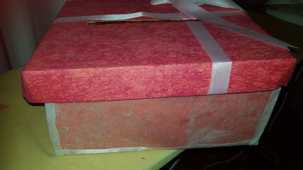 Pudełko na koperty na wesele ręcznie robione różowy kolor