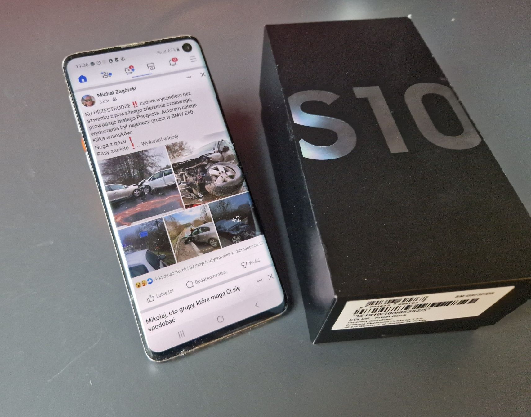 Samsung Galaxy S10 prism black 8/128Gb Poznań