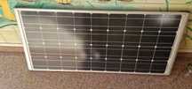 Painel solar rígido 100W e carregador solar para autocaravana