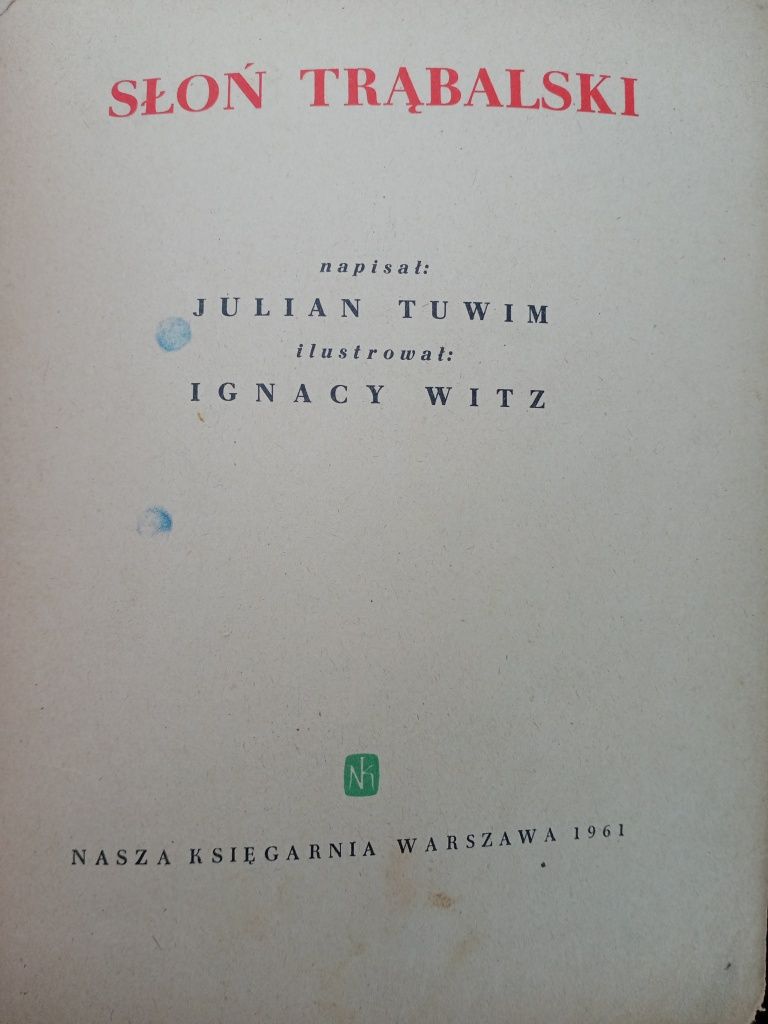 Julian Tuwim Słoń Trąbalski
