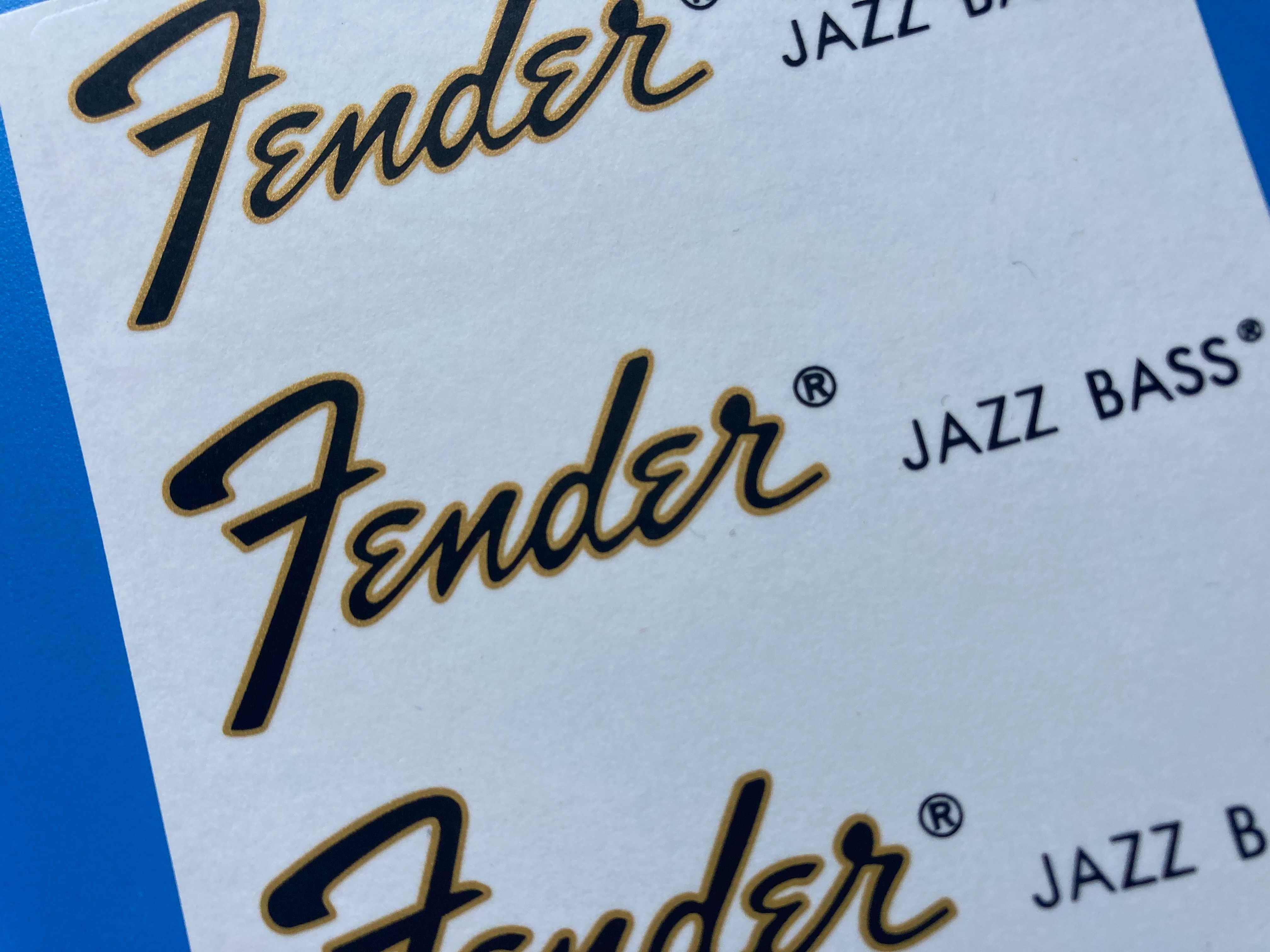 Gitara Fender Jazz Bass Logo Naklejka