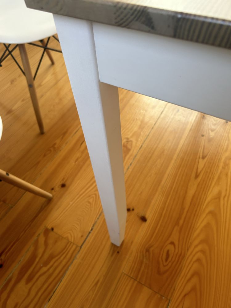 Mesa jantar/cozinha ikea pinho e branco