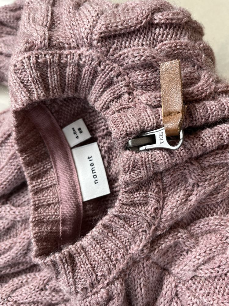 Kombinezon wełniany Name It 100% wełna 68 4-6 msc 74 80 zasuwany zip