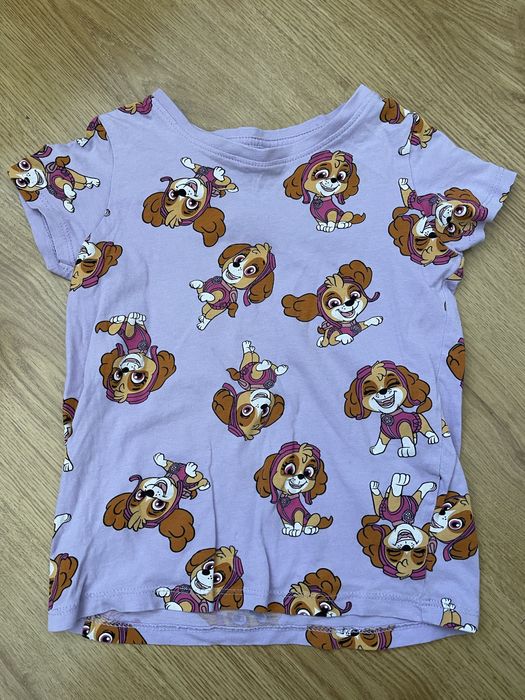 Футболка фіолетова на дівчинку щенячий патруль