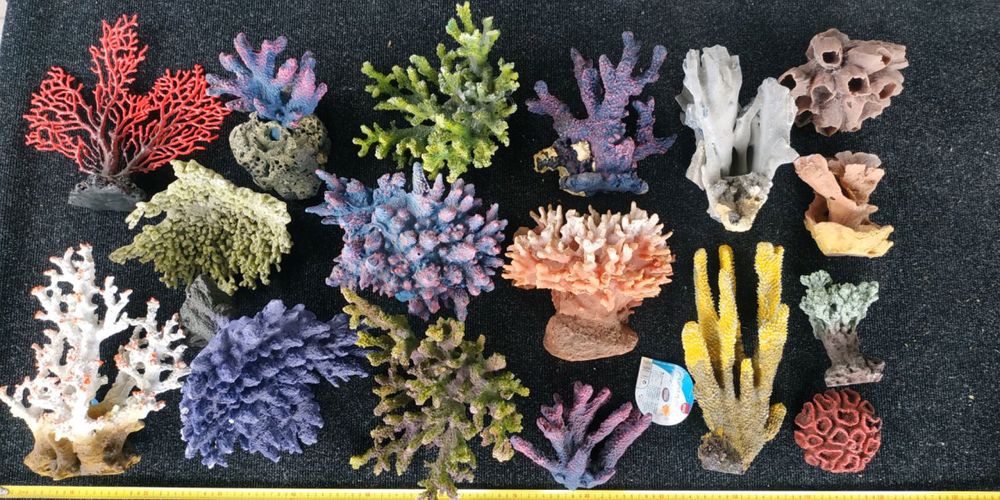 Кораллы в аквариум  декорации оформление раковина