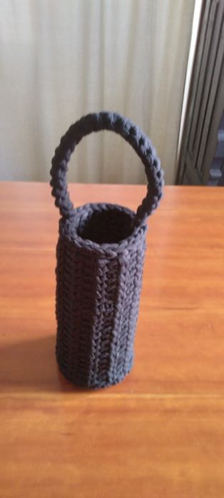 Porta garrafas em crochet