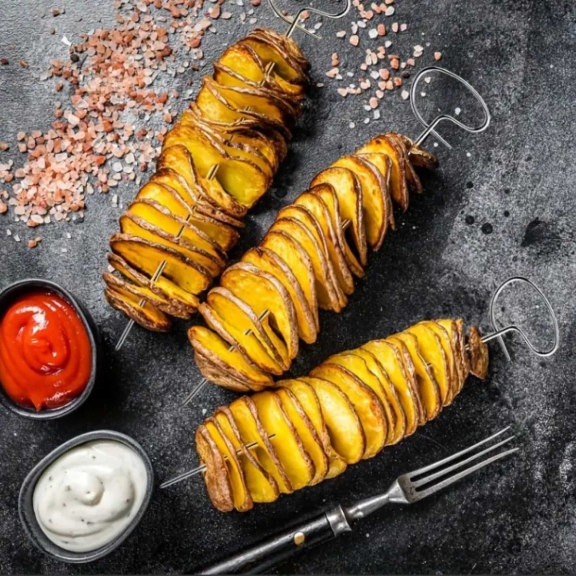 MASZYNKA Do Zakręconych Chipsów Frytek Do Obierania Ziemniaków Owoców