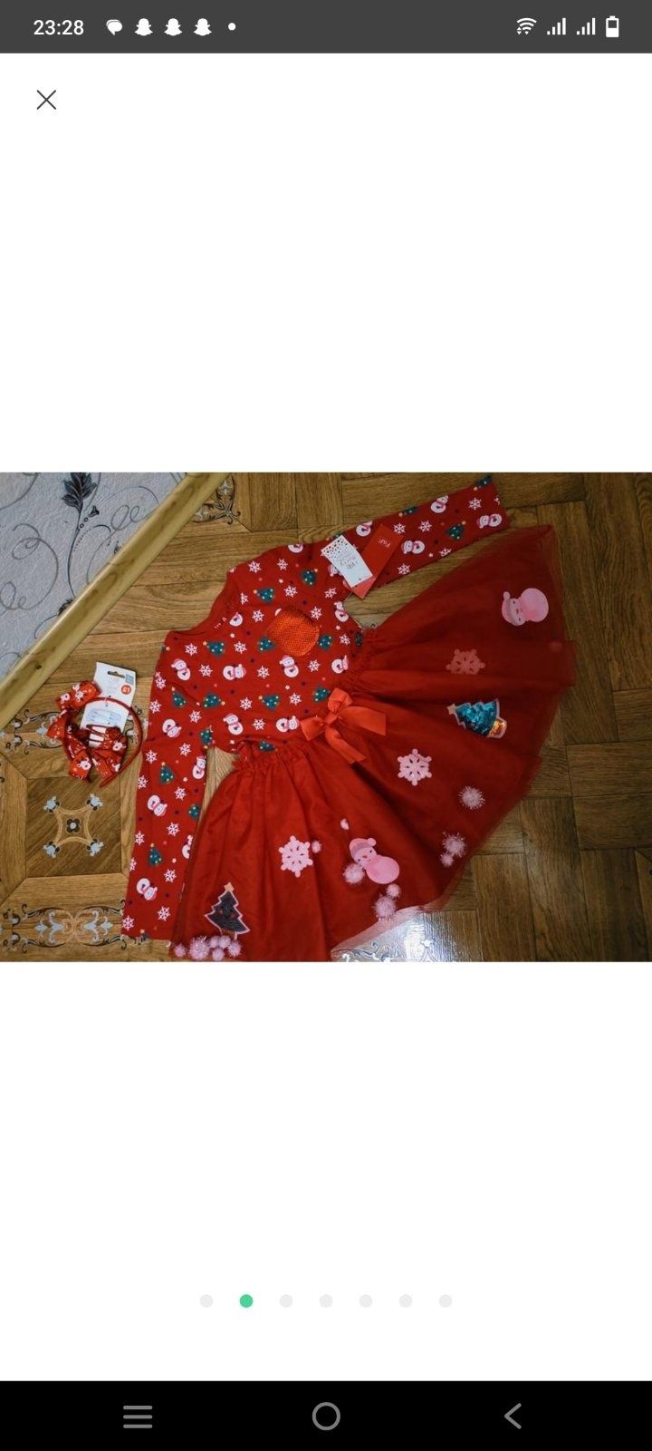 Нова мега крутезна новорiчна сукня+ набiр прикрас в подарунок комплект