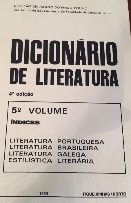 Dicionários de Literatura