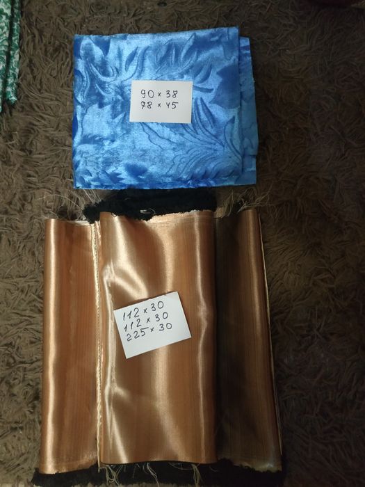 Отрезки отрезы куски ткани (хлопок и синтетика)