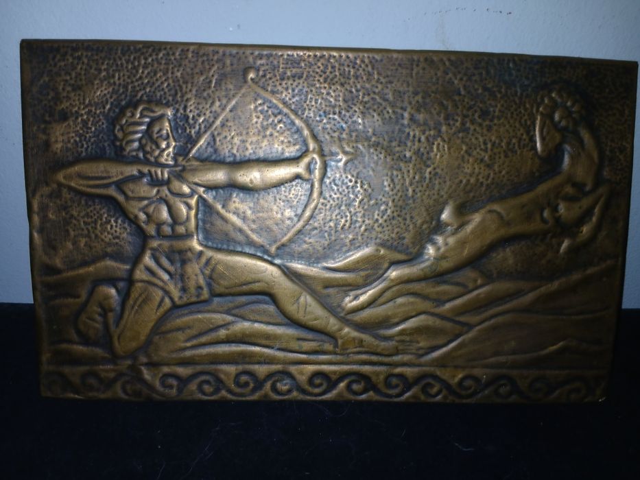 Placa antiga cobre latao por 10€