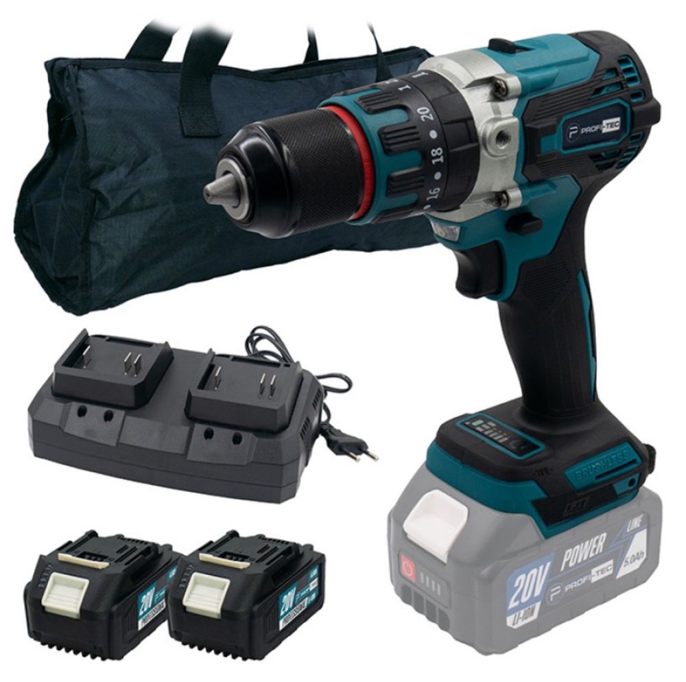 Аккумуляторный шуруповерт PROFI-TEC DHP485BL