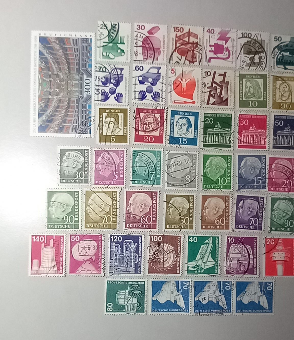 100 selos de França e Alemanha
