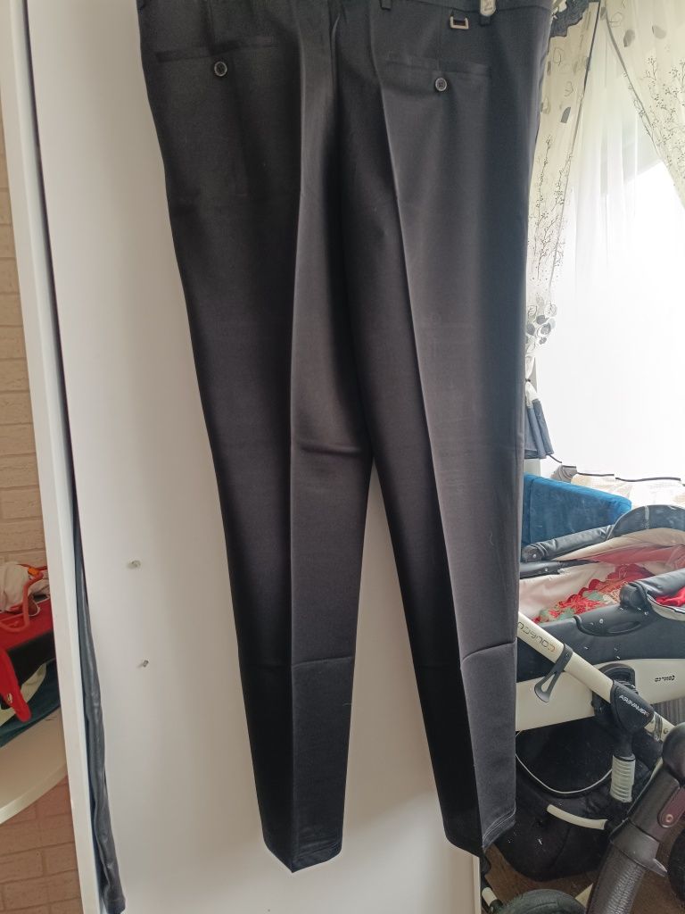 Spodnie męskie eleganckie garniturowe