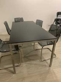 Mesa de Refeição TORSBY + 4 cadeiras TOBIAS - Ikea