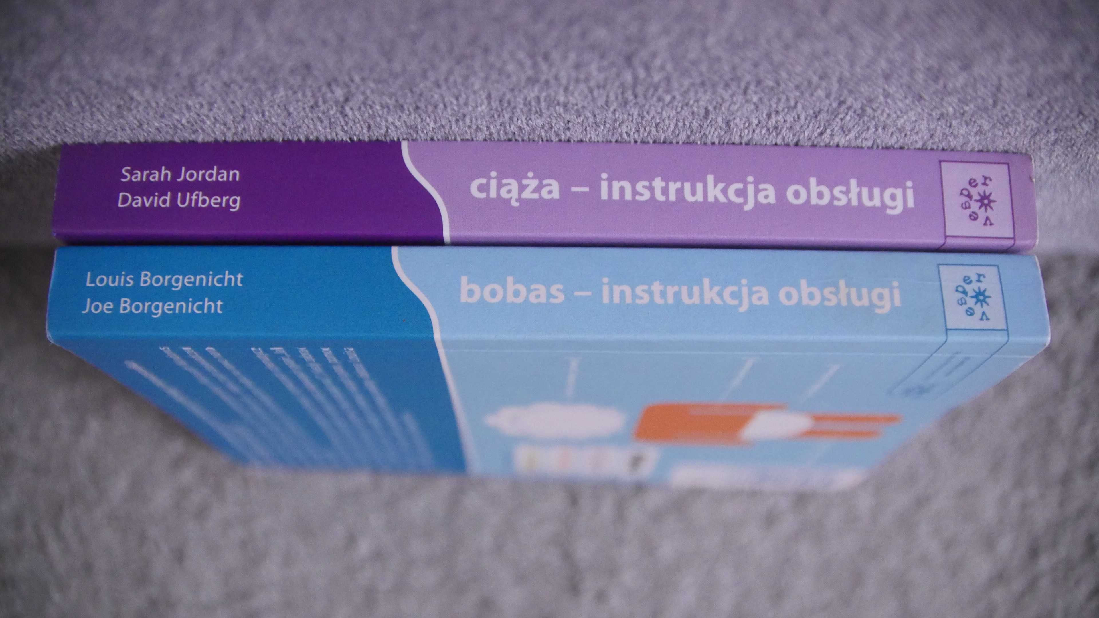 "Bobas Instrukcja obsługi" "Ciąża instrukcja obsługi" - 2 szt.