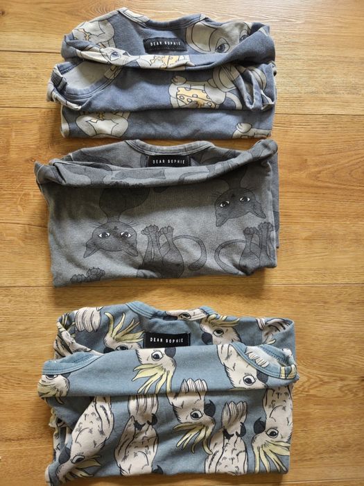 Body Dear Sophie r.86-92 długi rękaw 3-pak