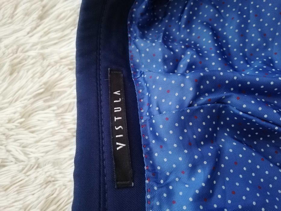 marynarka Vistula super slim 52 L 182/104/90(92) 52L granat wełna 130'