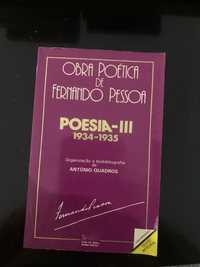 Livro - Poesia I I I Obra Poética de Fernando Pessoa