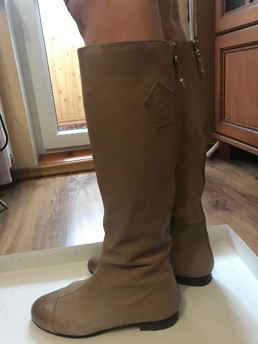 Сапоги женские кожа р.39