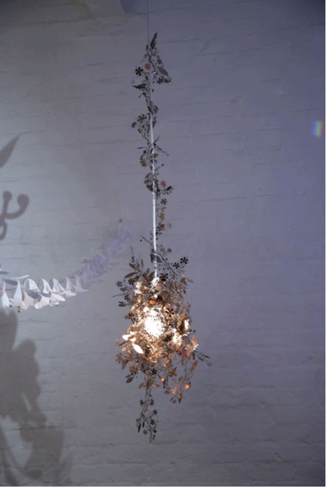 Lampa Tord Boontje Garland Light Shade Flower Silver