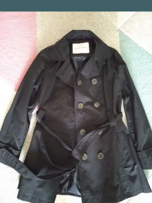 Плащ Тренч жіночий чорний ZARA