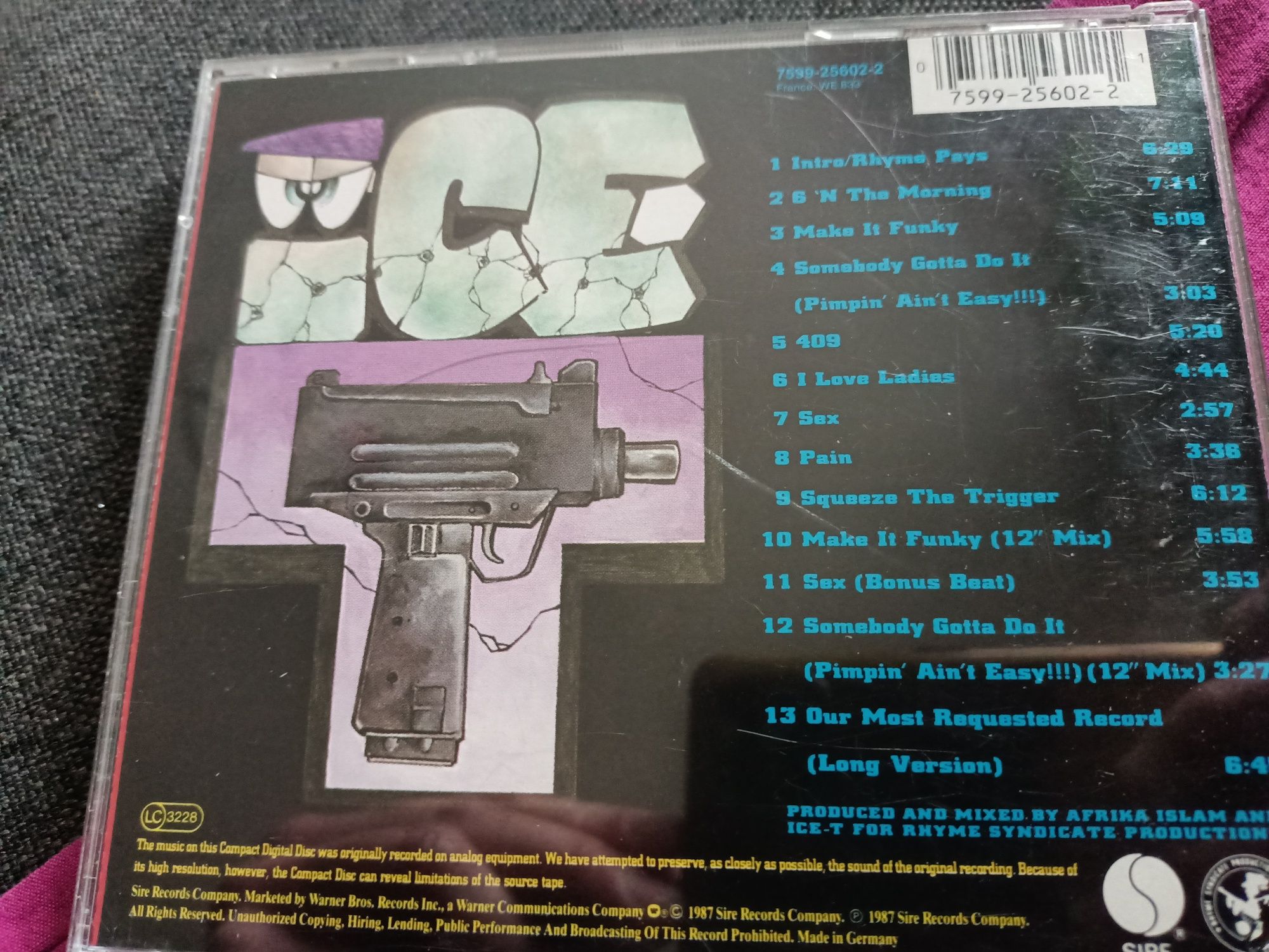 Ice-T - Rhyme Pays (Vg+)