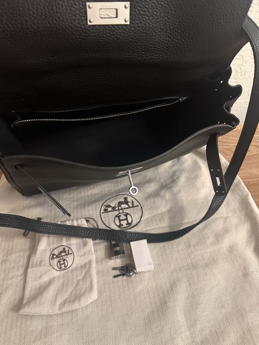 Cумка Hermès Kelly 28 ,чорна,нова