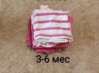 Пакет одежды 3-6 мес новонароджених новорожденных девочке дівчинки