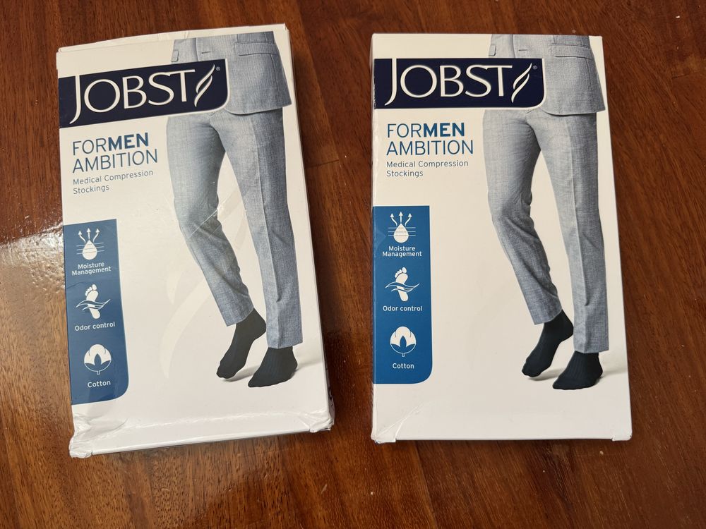 Męskie ponczochy uciskowe żylaki M Jobst