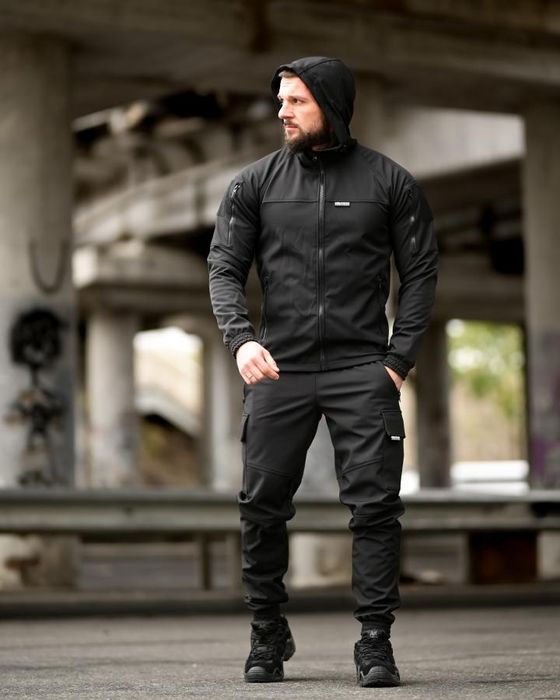 SOFTSHELL Чоловічий міський тактичний костюм софтшел Oblivion