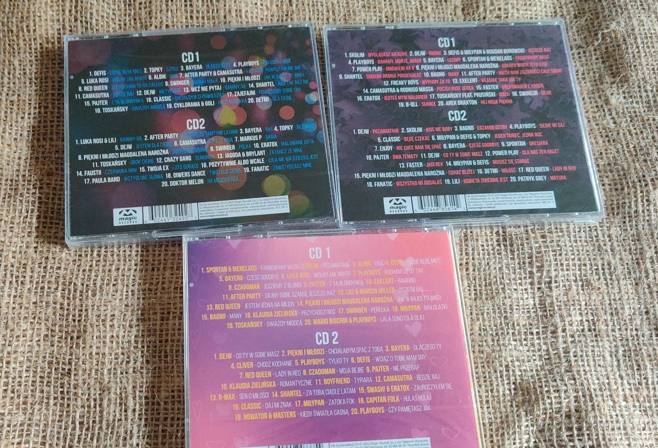 Trzy płyty CD Disco Polo