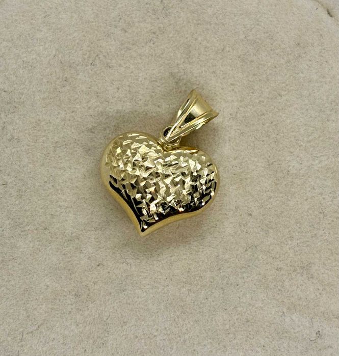 Złota zawieszka serduszko dmuchane 585 1,29g 1,6/1,3cm NowyLombard/NMP