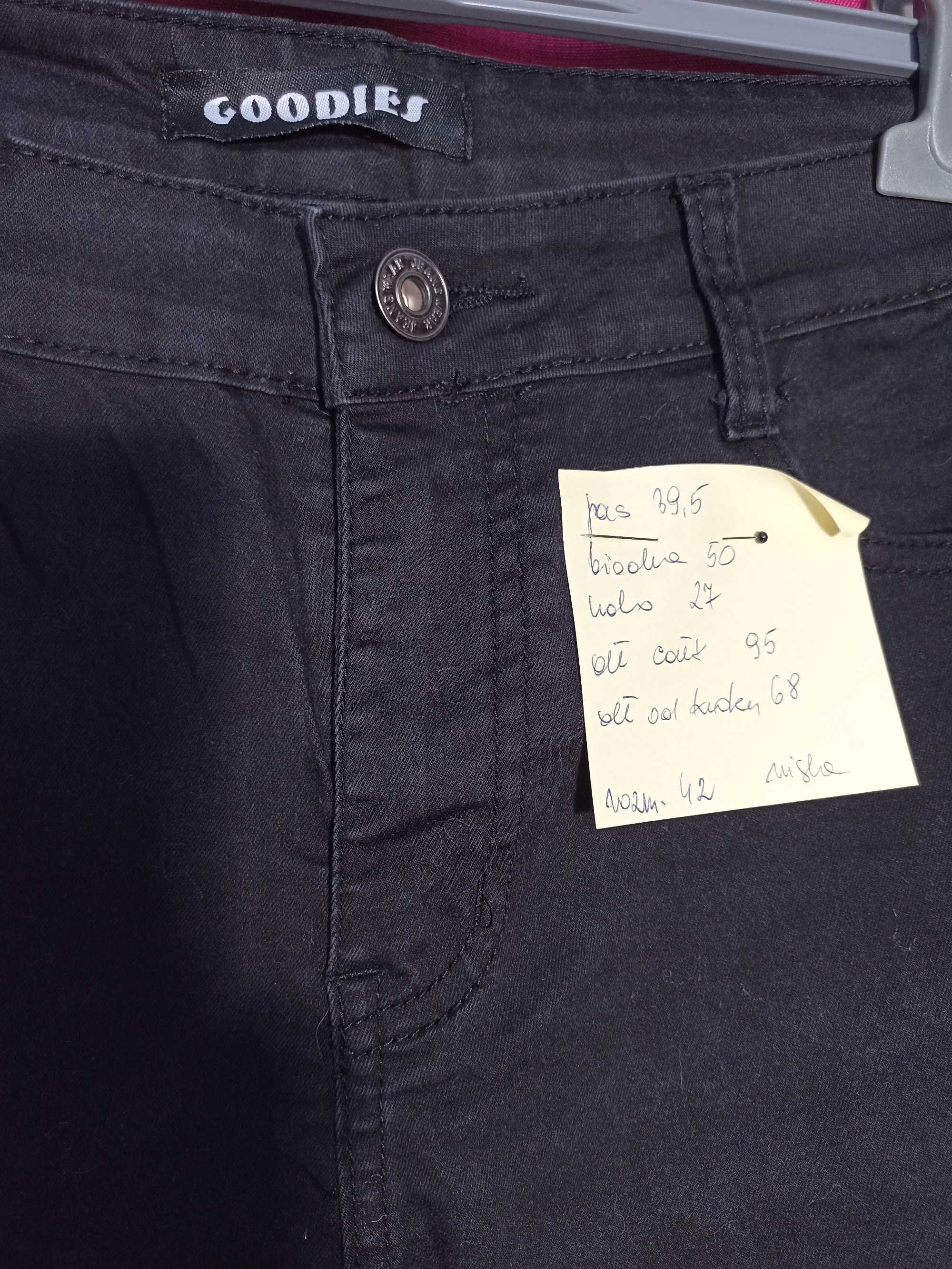 Spodnie Jeans damskie czarne rozm. 42