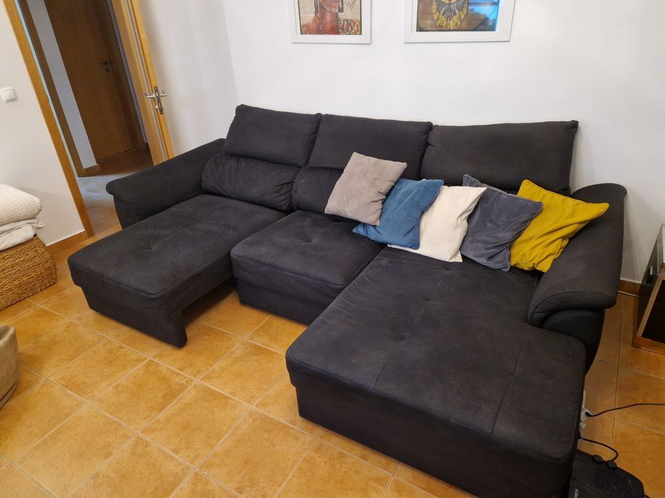 Sofá Chaise Longue Preto