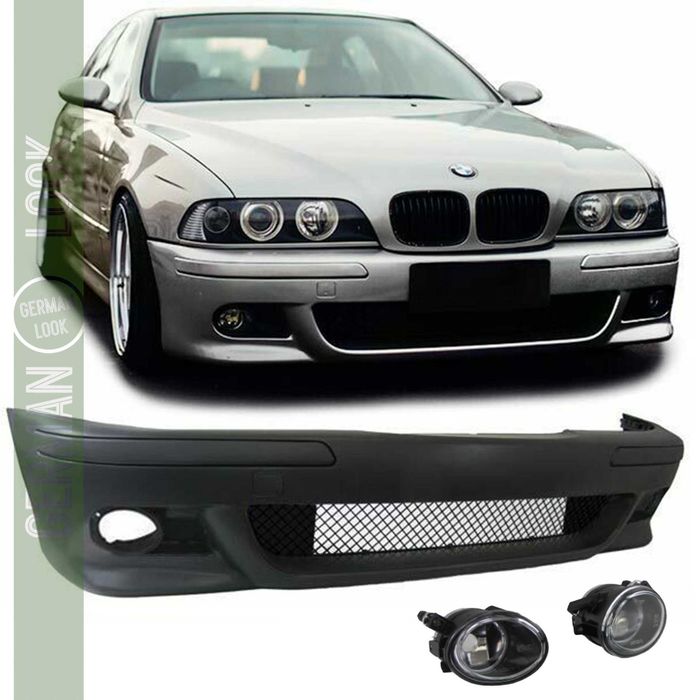 Para-choques frontal para BMW Série 5 E39 Pack M M5 + Faróis nevoeiro