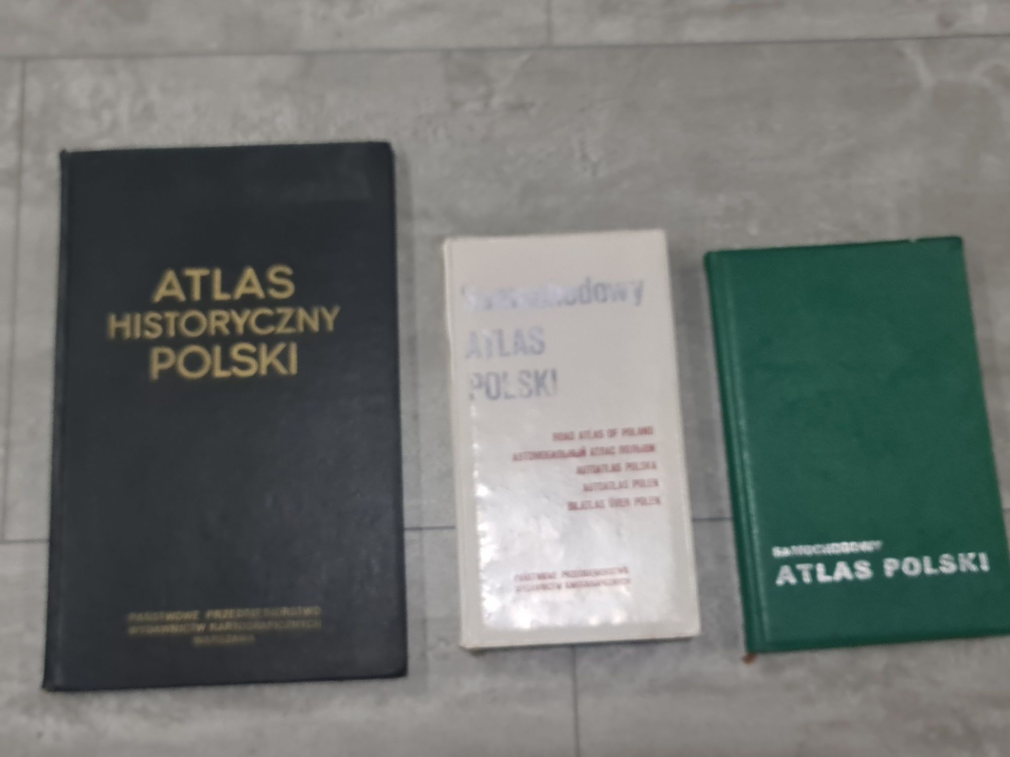 Samochodowy Atlas Polski PRL 1979, 1983, 1991