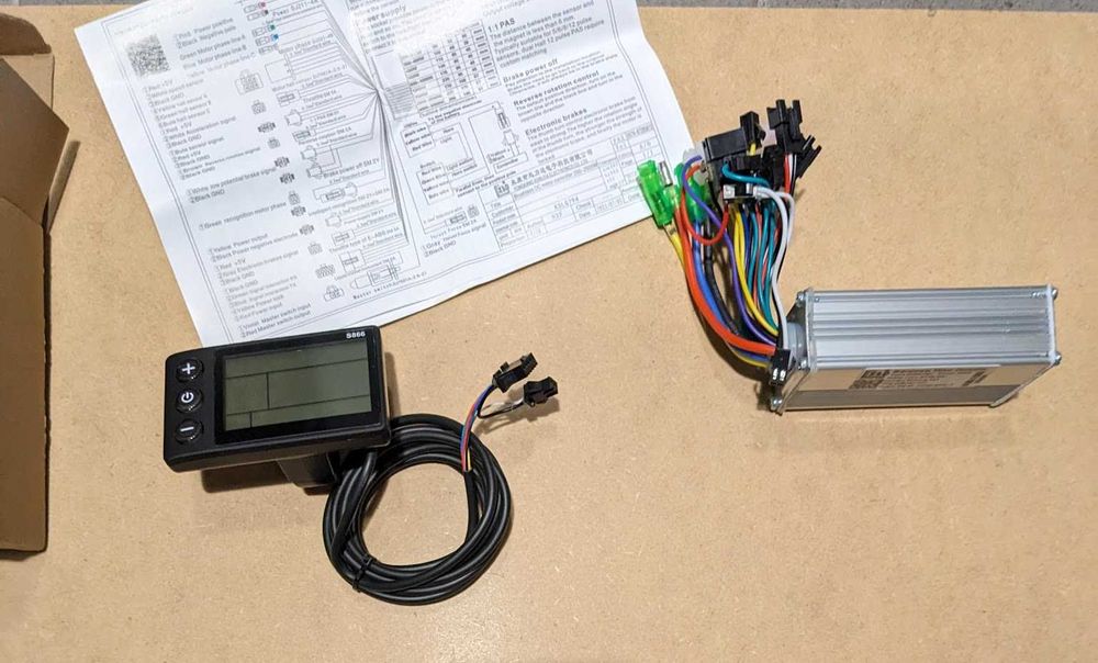Sterownik z LCD do roweru hulajnogi skutera elektrycznego S866 24/36V