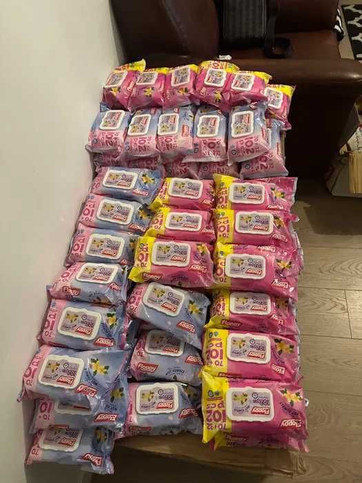 Chusteczki nawilżane bezalkoholowe Floppy 1 op.-102szt / Zestaw 10 op.