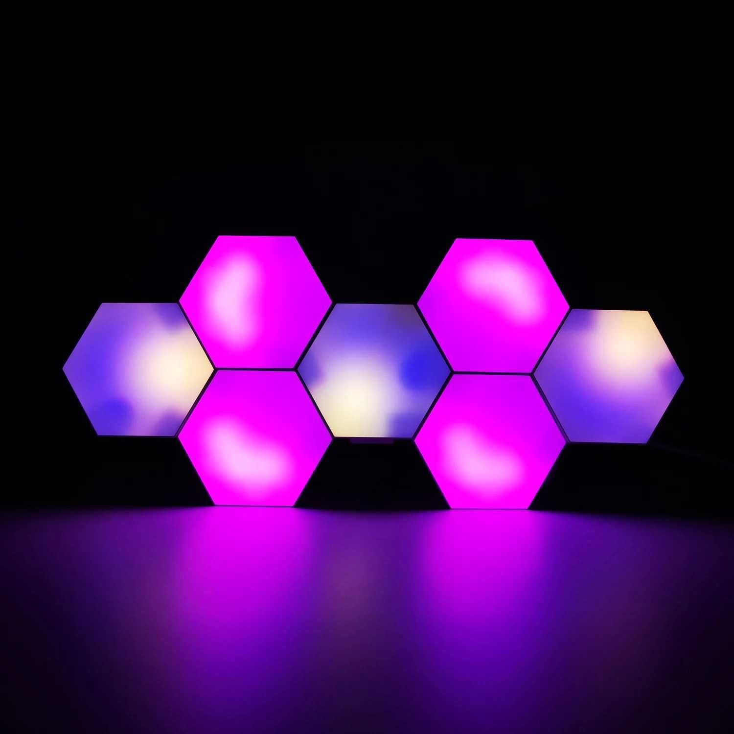 (NOVO) Kits Decorativos LED Hexagonais com Controlo via APP Tuya