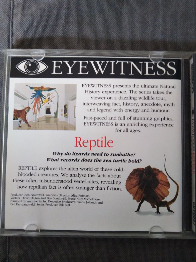 Eyewitness Reptile video cd